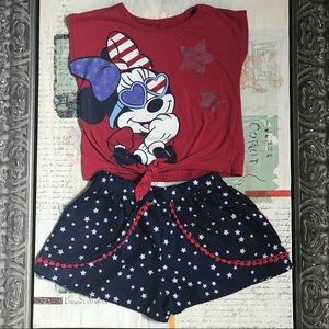 🇺🇸 Disney Minnie Stars & Stripes outfit 🎉